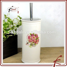 Hot Sell 2015 Mini Stoneware Ceramic Bathroom Set Toilet Brush Holder